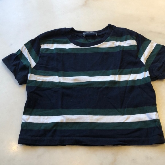 Brandy Melville striped cotton s/s tee. OS